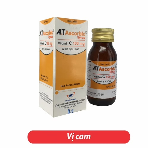 A.T Ascorbic Syrup Vitamin C 100mg An Thiên (T/150C/60ml) TT (HỘP)
