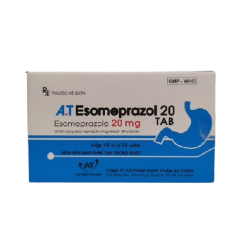 A.T Esomeprazol 20mg An Thiên (H/100v) (HỘP)