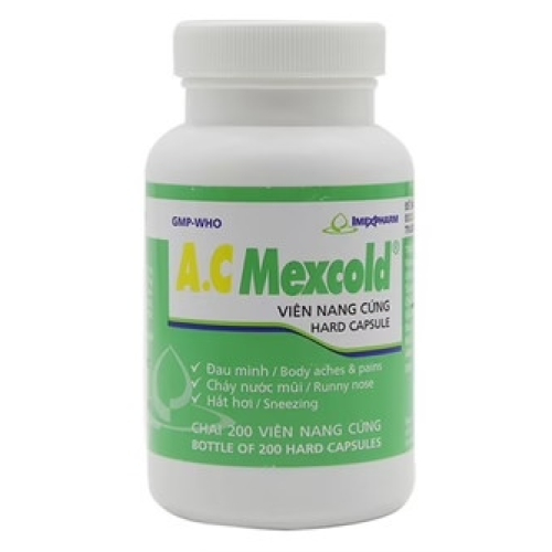 A.C Mexcold (Para 325mg + clorphe 2mg) Imexpharm (C/200v) (CHAI)