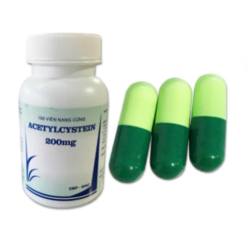 Acetylcystein 200mg cáp Vidipha C/100v(TT) (CHAI)