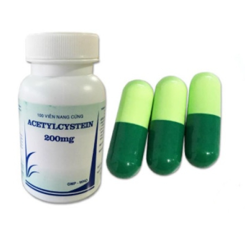 Acetylcystein 200mg cáp Vidipha C/100v (CHAI)