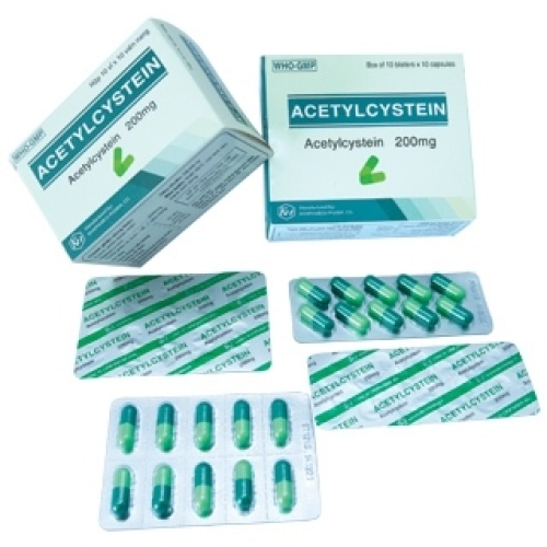 Acetylcystein 200mg Khapharco (T/168H/100v) (HỘP)