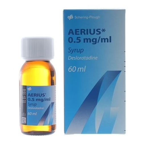 Aerius (Desloratadine 0.5mg/Ml) Syrup Msd (Chai/60ml) (CHAI)