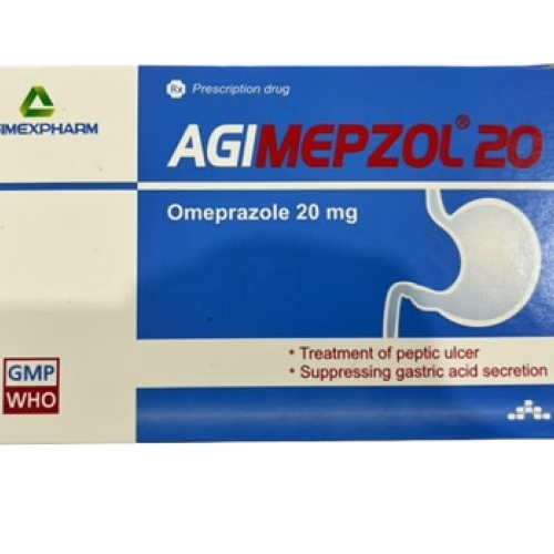 Agimepzol Omeprazole 20mg Agimexpharm (H/100v) (HỘP)