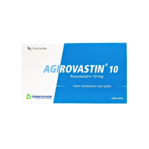 Agirovastin 10mg Agimexpharm (H/30v) (HỘP)