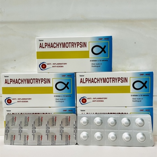 Alphachymotrypsin 4200 Armephaco (H/20v) (HỘP)