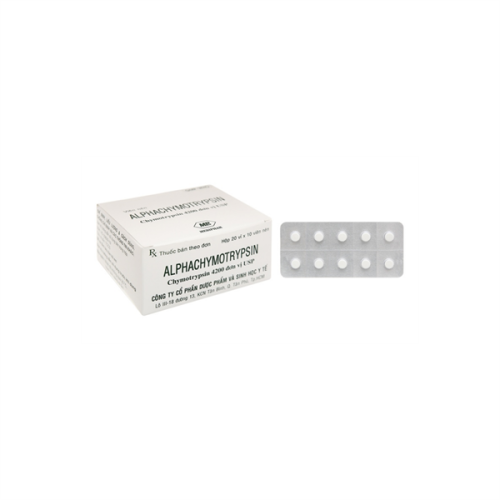 Alphachymotrypsin 4200 UI (Mebipha) (H/200v) (Hộp)