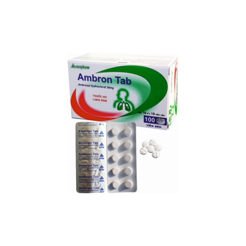 Ambron Tab (Ambroxol 30mg) Vacopharm (H/100v) (HỘP)