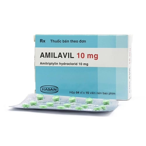 Amilavil 10mg Amitriptylin Hasan (H/60v) (Hộp 4 vỉ x 10 viên)