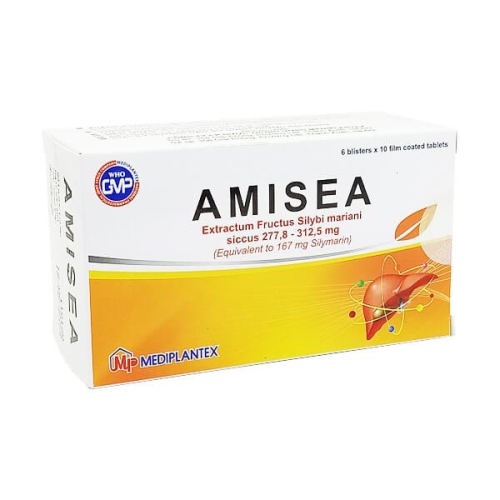 Amisea 167mg Mediplantex (6 vỉ x 10 viên) (HỘP)