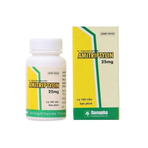 Amitriptylin 25mg Danapha (C/100v) (HỘP)