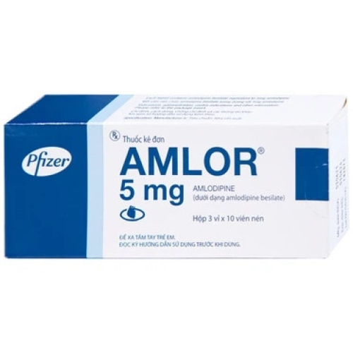Amlor 5mg Tablets Pfizer (H/30v) (HỘP)
