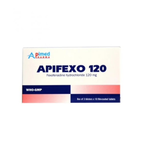 Apifexo 120mg Fexofenadin Apimed (H/30V)* (HỘP)
