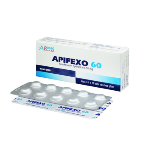 Apifexo 60mg Fexofenadin Apimed Pharma (H/30v)* (HỘP)