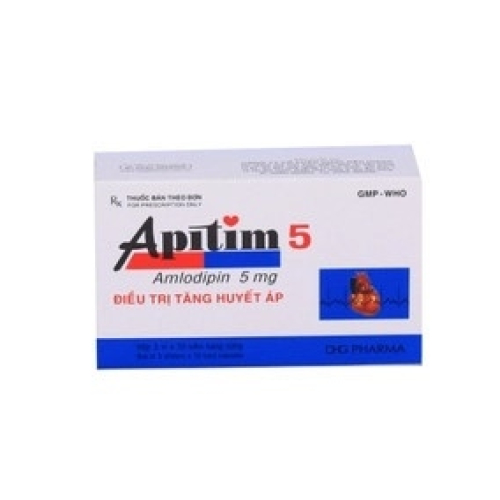 Apitim (Amlodipin 5mg) DHG (T/216H/30v) (HỘP)