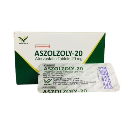 Aszolzoly Atorvastatin 20mg Windlas (H/100v) (HỘP)