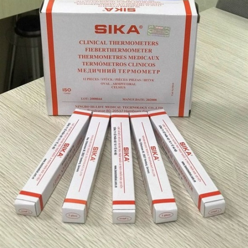 Nhiệt Kế Thủy Ngân Sika (H/12 Cây) (HỘP)