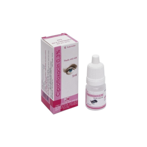 Nhỏ mắt Ciprofloxacin 0,3% Dược phẩm 3/2(Lốc/10c/1hộp) (CHAI)