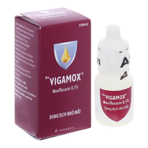 Nhỏ Mắt Vigamox Moxifloxacin 0.5% Novartis (C/5ml) (CHAI)