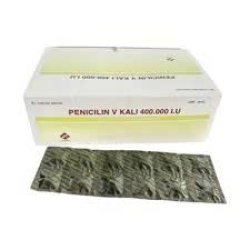 Penicilin V Kali 400.00 I.U Vidipha (H50 vỉ x12 viên) (HỘP)
