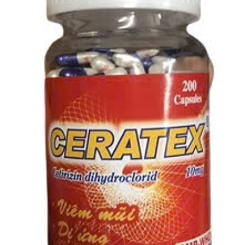Ceratex Cetirizin 10mg Usa Nic (C/200v) (Chai)