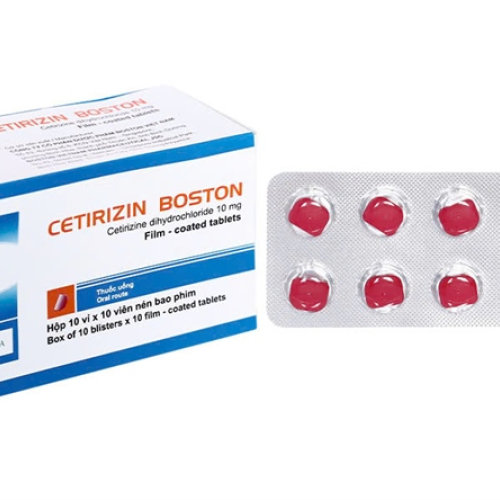 Cetirizin 10mg boston (h/100v nén) (HỘP)