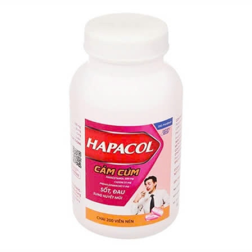 Hapacol Cảm Cúm Dhg (T/70C/200v) (CHAI)