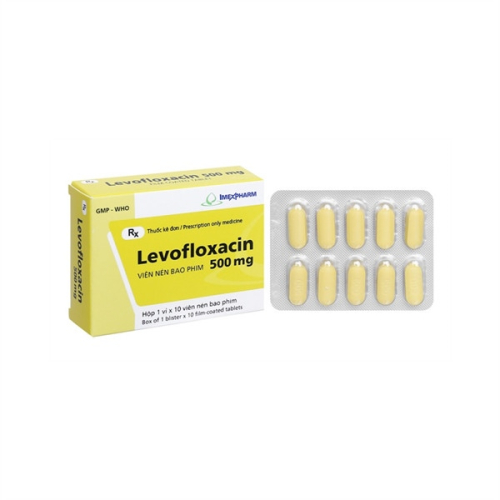 Levofloxacin 500mg Imexpharm (H/10v) (HỘP)
