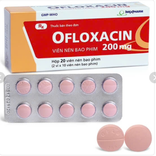 Ofloxacin 200mg imexpharm (h/20 viên nén) (HỘP)