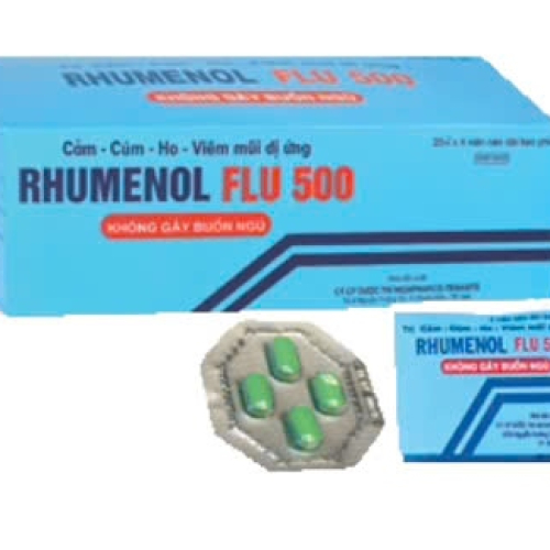 Rhumenol flu 500 medipharco (h/100v) (HỘP)