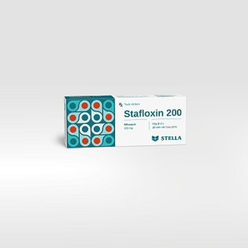 Stafloxin 200mg Ofloxacin Stella (H/20v) (HỘP)