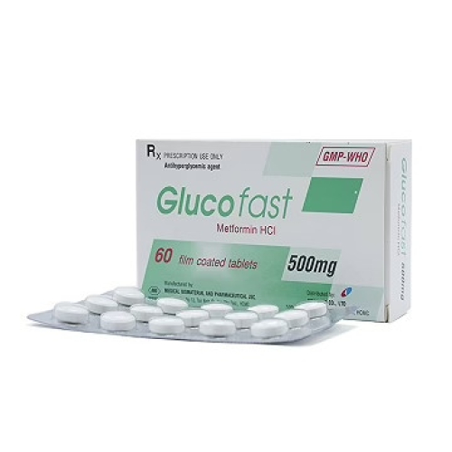 Glucofast 500mg Mebiphar (H/60v) (HỘP)