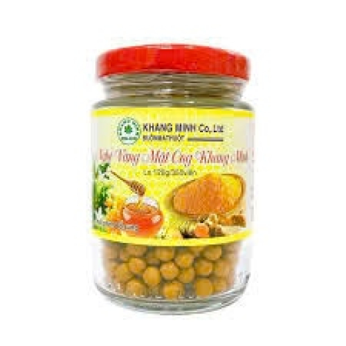 Viên Mật Ong Nghệ Vàng Khang Minh (hũ/120gr/350V)(CHAI SÀNH) (CHAI)