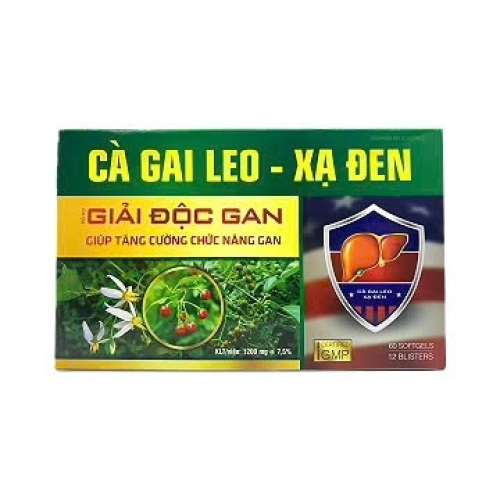 Giải Độc Gan Cà Gai Leo Xạ Đen Tradiphar (H/60v) (HỘP)