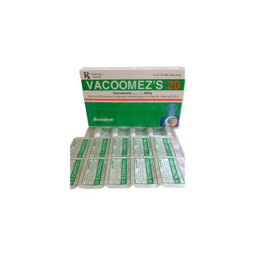 Vacoomez S (esomeprazol 20mg) Vacopharm (T/54H/100v)* (HỘP)