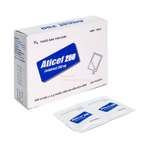 Aticef Cefadroxil 250mg Dhg (T/144H/24g)(TT) (HỘP)