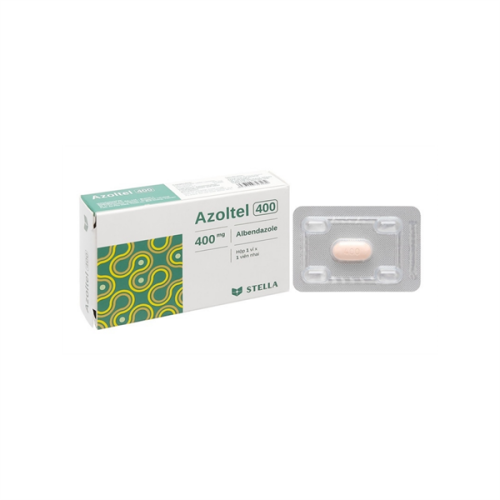 Azoltel (Albendazole 400mg) Stella (H/1v) (HỘP)