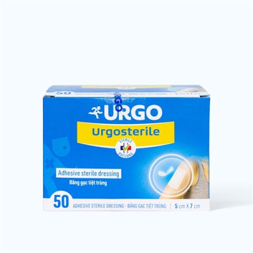 Băng Gạc Tiệt Trùng Urgosterile 5cmx7cm Urgo (H/50m) (HỘP)