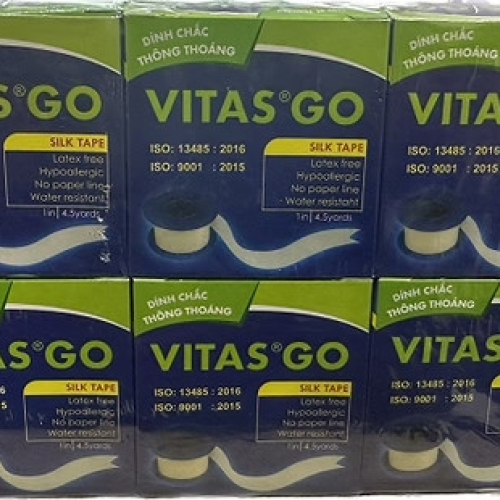 Băng Keo Cuộn Vải Vitas Go(2.5cmx400cm) Lớn (Lốc/12c) (LỐC)