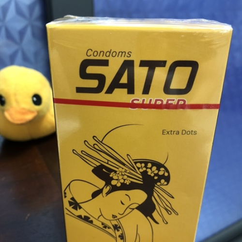 Bao Cao Su Sato Extra Dots Nhất Nhất (H/12c) (HỘP)