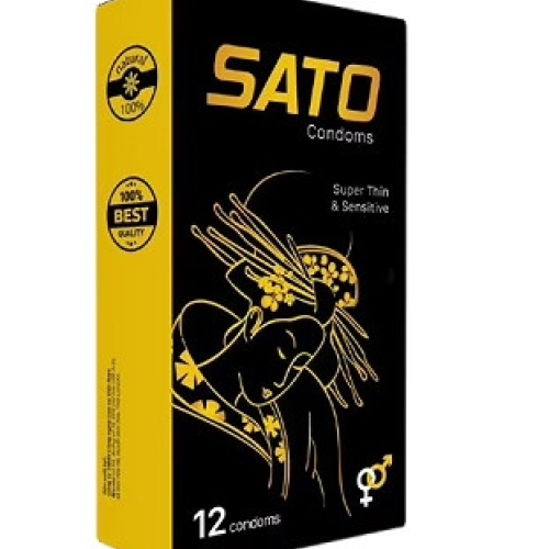 Bao Cao Su Sato Super Thin & Sensitive Nhất Nhất (H/12c) (HỘP)