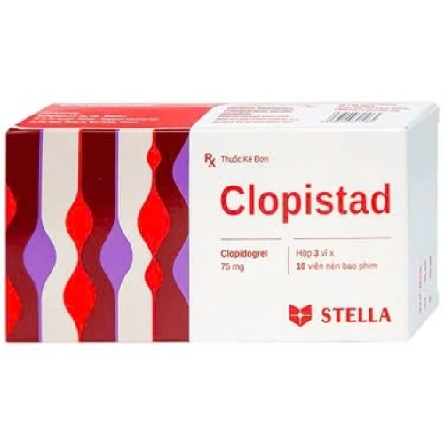 Clopistad Clopidrogel 75mg Stella (H/30v) (HỘP)