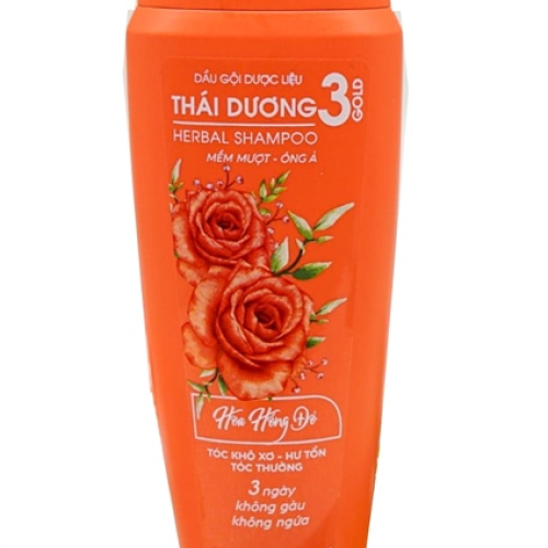 Dầu Gội Dược Liệu Thái Dương 3 Hoa Hồng Đỏ (C/200ml) (CHAI)