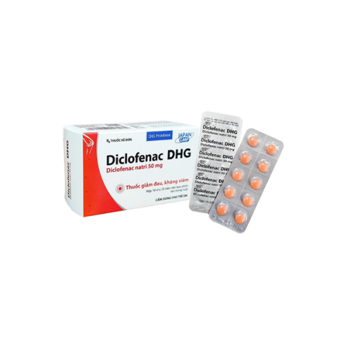 Diclofenac 50mg (T/168H/100v) DHG(TT) (HỘP)