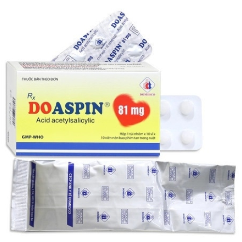 Doaspin 81mg Domesco (H/100v) (HỘP)