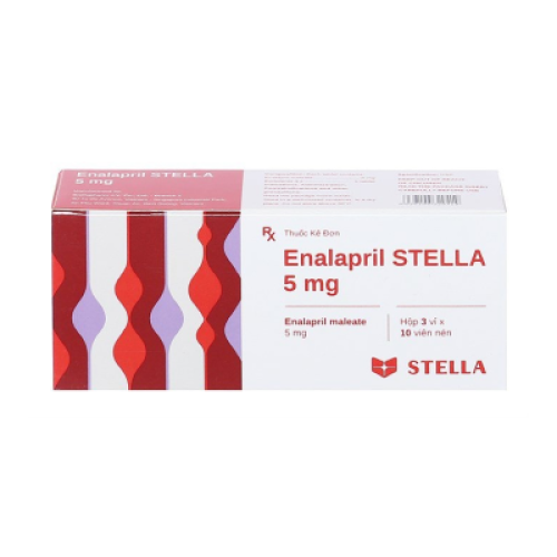 Enalapril 5mg Stella (H/30v) (HỘP)
