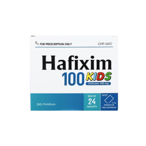 Hafixime 100mg Kids Dhg (T/120H/24 goi)(TT) (HỘP)