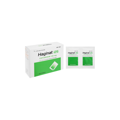 Haginat (cefuroxim 125mg) Dhg (T/99H/24g)(TT) (HỘP)