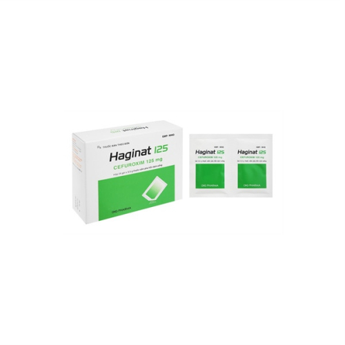 Haginat (cefuroxim 125mg) Dhg (T/99H/24g) (HỘP)