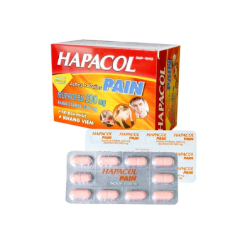 Hapacol Pain 500mg Dhg (T/84H/100v)(TT) (HỘP)